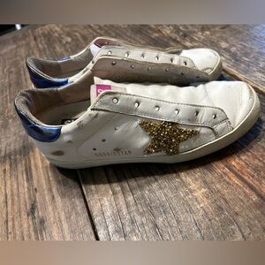 Golden Goose Superstar White Gold W - Size 5